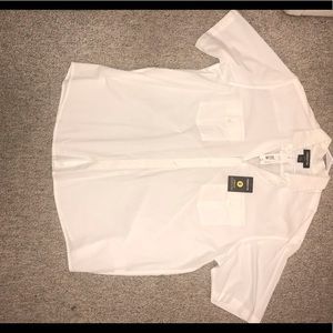 Claiborne white collared shirt